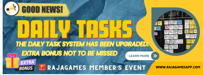 Daily attendance bonus at Raja Games for players