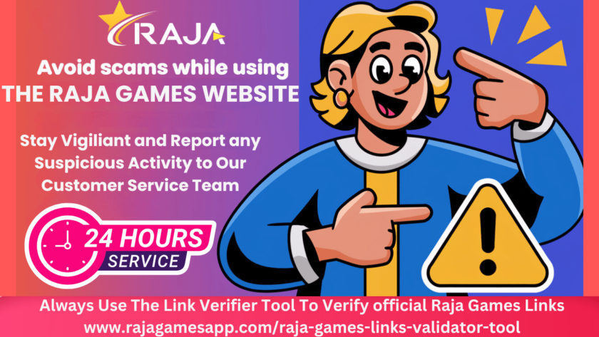 Avoid scam links with the Raja Games link validation tool
